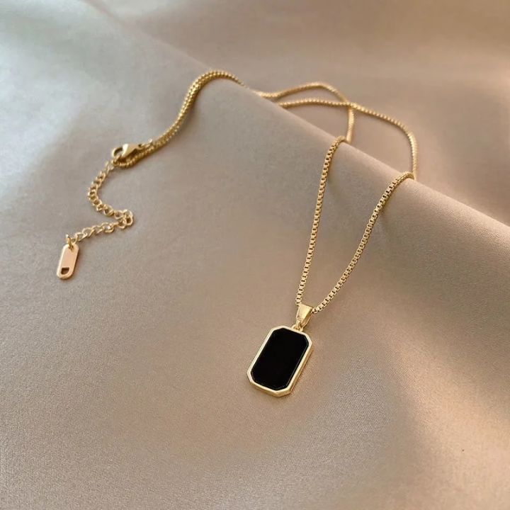 Korean%20Fashion%20Black%20Square%20Shell%20Pendant%20Necklace%20for%20Women%20Vintage%20Jewelry%20for%20Women%20Valentines%20Day%20Gift%20Collares%20Para%20Mujer%20-%20Image%204