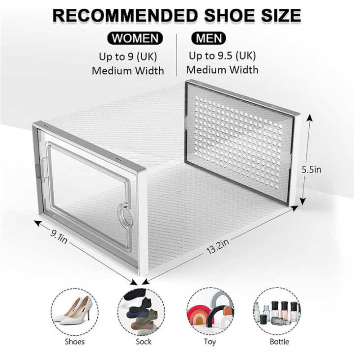 Shoe%20Storage%20Box,%20Clear%20Transparent%20Shoe%20Storage%20Boxes%20Hard%20Plastic%20Stackable%20Organiser%20Containers%20Bins%20Easy%20to%20Use%20White%20-%20Image%206