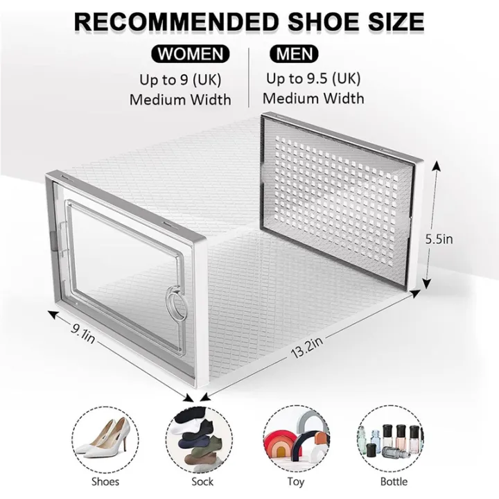Shoe%20Storage%20Box,%20Clear%20Transparent%20Shoe%20Storage%20Boxes%20Hard%20Plastic%20Stackable%20Organiser%20Containers%20Bins%20Easy%20to%20Use%20White%20-%20Image%206