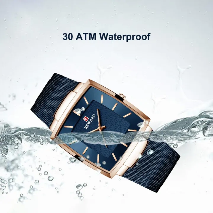REWARD%20Men's%20Wrist%20Watches%20Luxury%20Business%20Man%20Wristwatch%20Date%20Timer%20Timepieces%20Alloy%20Classic%20Mesh%20Square%20Quartz%20Watch%20for%20Men%20-%20Image%206