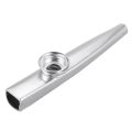 1Pcs Silver Kazoo Aluminum Alloy & 1Pcs Mirliton Made Of Aluminum Alloy with Red Membrane. 