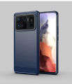 lthmy for Xiaomi 11 Ultra Case Carbon Fiber TPU Soft Silicone Back Cover Armor Phone Case Casing.