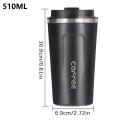 510ml Thermos Coffee Mug Stainless Steel Coffee Cup Temperature Display Vacuum Flask Thermal Tumbler Insulated Cup Water Bottle.