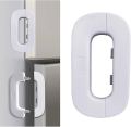 【User-friendly】 Household Refrigerator Lock Freezer Door Lock Toddler Children's Cabinet Safety Lock Baby Anti-pinching Safety For Baby.