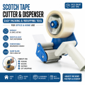 Scotch Tape Cutter & Dispenser Easy Packing Gift Wrapping Tool for Office & Home Use. 