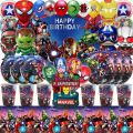 The Avengers Birthday Party Decorations Marvel Superhero Balloons Paper Tableware Backdrops Baby Shower Kids Boys Party Supplies. 