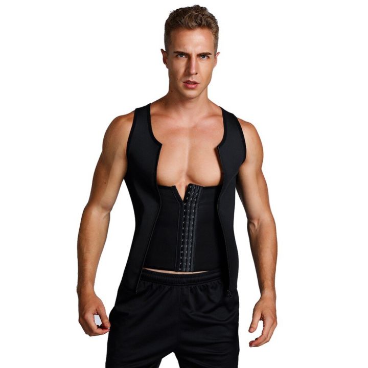Men%20Neoprene%20Shapewear%20Tummy%20Control%20Girdle%20Corset%20Compression%20Shirt%20Tank%20Top%20Body%20Shaper%20with%20Zipper%20Slimming%20Undershirt%20-%20Image%208