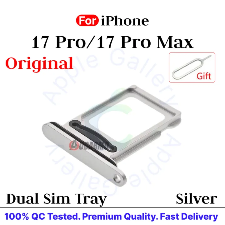 iPhone%2017%20Pro/17%20Pro%20Max%20Single%20And%20Dual%20Sim%20Card%20Tray%20Holder%20Sim%20Adapto%20Replacement%20Parts%20-%20Image%203