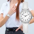 Japan Movement Women Quartz Watch Easy To Read Arabic Numerals Simple Dial PU Leather Strap Lady Candy Color. 