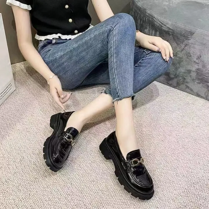 Loafers%202023%20New%20British%20Style%20Small%20Leather%20Shoes%20Women's%20Thick%20Flatform%20Thick-Soled%20Block%20Heel%20Loafers%20Mary%20Jane%20Small%20Leather%20Shoes%20-%20Image%202