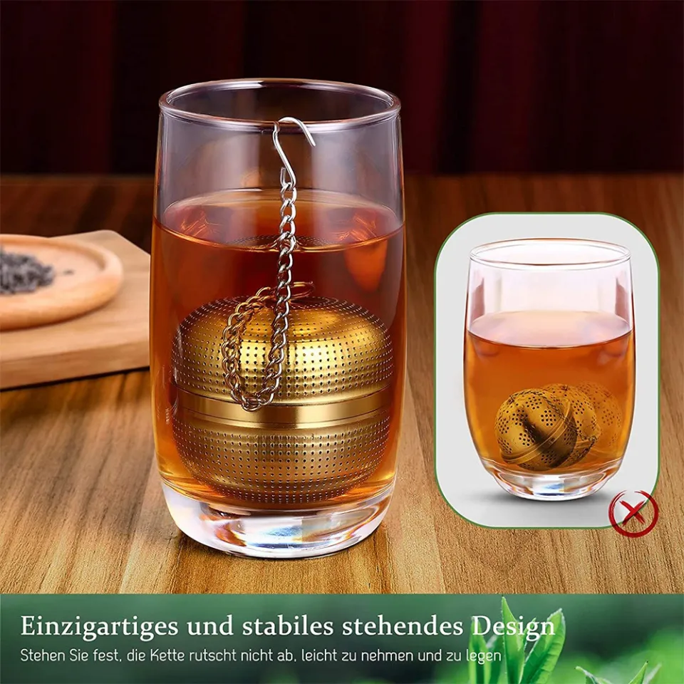 Tea Infuser Tea Strainer,2 Pack Stainless Steel Tea Filters for