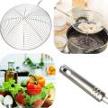 Kitchen Utensil Stainless Steel Mesh Strainer Ladle Spider Skimmer Fry Spoon.