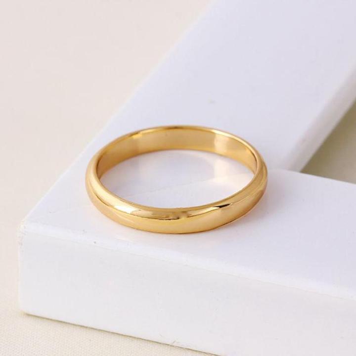 Golden Stainless Steel Finger Ring for Men