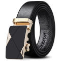 Business belt Luxury leather belts Trendy Imitation leather/iron Length 120cm/Width 3.5cm Men's automatic buckle belts Metal buckle High quality belts for men for Business attire Office wear Formal occasions Daily use Gift for men. 