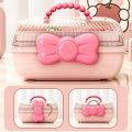 정리함 장난감 정리함 Multi-layer Hairpin Storage Box Cute Girls Jewellery Box Children's Hair Accessories Storage Box Toy Storage Box.