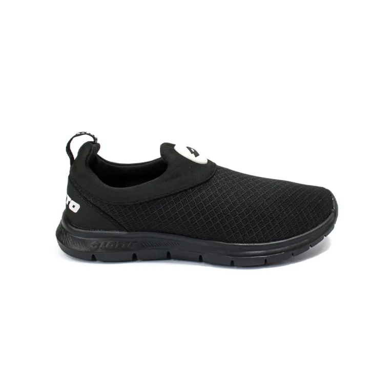Lotto Washable and Light-Weight Men's Shoe, BLACK "Posh" - lotto shoes for men
