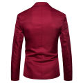 Blazer Long Sleeve Pockets Lapel Suit Coat.