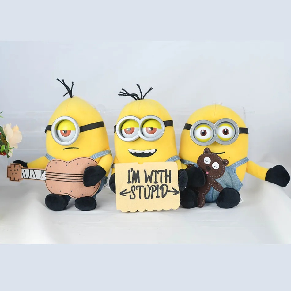 Hot Despicable Me Kawaii Minions Anime Characters Yellow Plush Bob