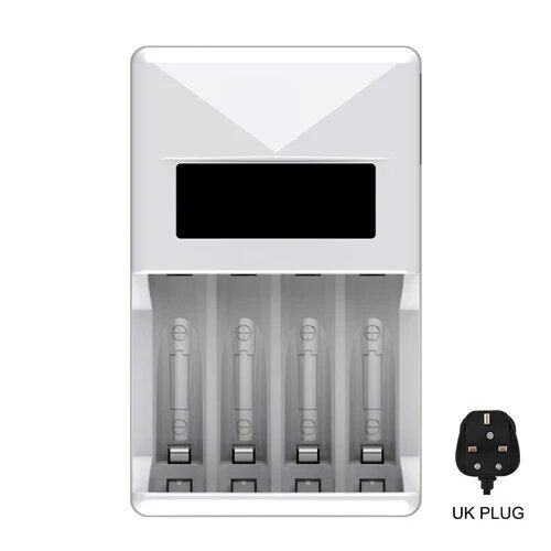 PUJIMAX%204%20Slots%20Smart%20Battery%20Charger%20LCD%20Display%20US/EU/UK%20Plug%20For%20AAA/AA%20Ni-MH/Ni-Cd%20Rechargeable%20Batteries%20With%20AC%20Cable%20-%20Image%207