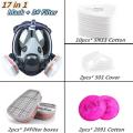 Chemical Gas Mask 6800 Dust Respirator Anti-Fog Full Face Mask Filter For Industrial Acid Gas, Welding Spray Paint Insecticide.