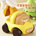 Mini Inertial Engineering Car Toys Cartoon Animal Excavator Construction Trucks Vehicle Model for Baby Boys 6 12 36 Months.