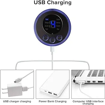 EMS Mini Massager with 3 Pad ,Muscle Stimulator Full Body Relaxation Electric