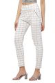 U FASHION Women & Girl Stretchable Trouser Polycotton Fabric  Checked Pattern Jegging Pant / Stretchable Jeggings. 