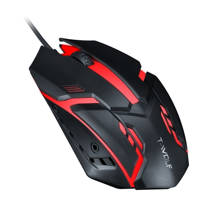 HXSJ%20T-WOLF%20V1%20Wired%20Gaming%20Mouse%203%20Button%207%20Colorful%20Backlight%201200%20DPI%20Office%20Mouse%20Built-in%20Weights%20for%20Laptop/PC%20-%20Image%205