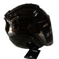Yohe Halface Shiny Black Helmet: Stylish & Protective Motorcycle Helmet for Your Riding Adventures. 