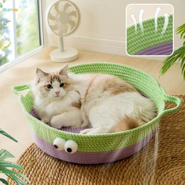 Woven%20Cat%20Bed%20Universal%20Portable%20Woven%20Rope%20for%20Rabbit%20Large%20Cats%20Kitten%20-%20Image%202