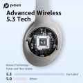 Picun ANC-05 Active Noise Cancelling Headphones with ENC Tech, Wireless Bluetooth Headphones Over Ear Headsets 40H Playing Time. 