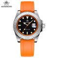 ADDIESDIVE AD2040 TOP Brand Men Watch Calendar Display Luminous 20Bar Diver Quartz Rubber Silicone Quartz Watch Reloj Hombre. 