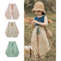 Children's Casual Floral Pants Summer Countryside-style Girls Thin Floral Comfortable Loose Trousers Toddler Mosquito Pants Kids. 
