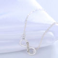 Cxwind-Tiny Infinity Pendant Zircon Necklace for Women, Symbol of Promise, Charm Chain, Best Necklace, Infinite Love. 