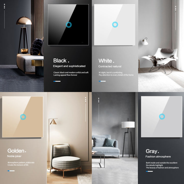 %E3%80%90Flash%20sale%E3%80%91%20EU/UK%20Standard%20Tempered%20Wall%20Panel%20Light%20Switch%20Led%20Indicator%20Sensor%20Electrical%20Button%201/2/3Gang%20220V%20-%20Image%202