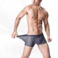 4pcs/Box Men Mesh Breathable Briefs Solid Color Underwear Comfortable Boxers.