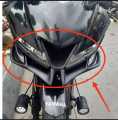 Motorcycle Front Fairing Aerodynamic Winglet For Yamaha R15 - V3 -Black. 