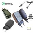 Premium Quality HTC Qualcomm QC 3.0 quick charger 3.0 TC P5000-EU 5V-2A Or 9V-1.7A Or 12V-1.25A fast charger for HTC. 