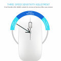 Rechargeable Mouse Dual Mode Rechargeable Wireless Mouse Bluetooth 5.0 2.4 GHz Optical Wireless Mouse 1600DPI.