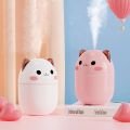 Cute Pet Air Humidifier Colorful Light Essential Oil Diffuser Aroma Diffuser Mist Maker Air Freshener For Car And Home. 