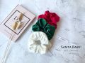 3 Pcs  helpful  Silk Scrunchie Hair Band Bracelet Set For Grils. 