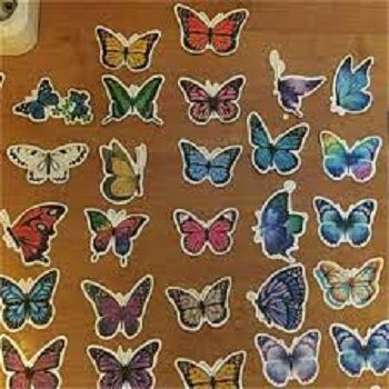 DIY Toy Waterproof For Car Guitar Skateboard Laptop Notebook Stationery Sticker Butterfly Sticke 50pcs rs Stickers Poster Insect Stickers