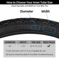 2PCS Bike Tubes for 26 Inch x 1.75/1.95/2.10/2.125 Bike Tire.