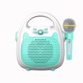 Karaoke Machine Rechargeable Portable Karaoke Speaker with Microphone - blue. 