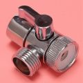 3X Faucet Valve Diverter Sink Valve Water Tap Faucet Splitter Adapter Home Bathroom Kitchen Diverter. 