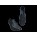 Fashion Soild Black Rubber shoes for Men. 