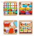 Baby Shape Sorter Toys Wooden Baby Toys for Toddlers Boy Girl Gifts Children. 