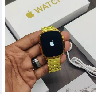 Apple Ultra Watch ( Gold Edition ), Mobile Phones & Gadgets Watch 8 Ultra Gold Edition Smartwatch with Sports Mode 49MM Gold and Orange Belt Smartwatch