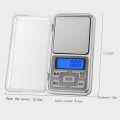 Mini Digital Pocket Scale 0.01g/0.1g 100/200/300/500g High Accuracy Backlight Gram Weight Pocket Scale For Jewelry Kitchen.
