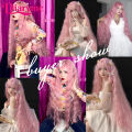 Extra Long Wavy Wigs For Women Pink Synthetic Cosplay Lolita Wigs Natural Hair Woman Wigs Black Blonde Wig Female Lolita Wig.